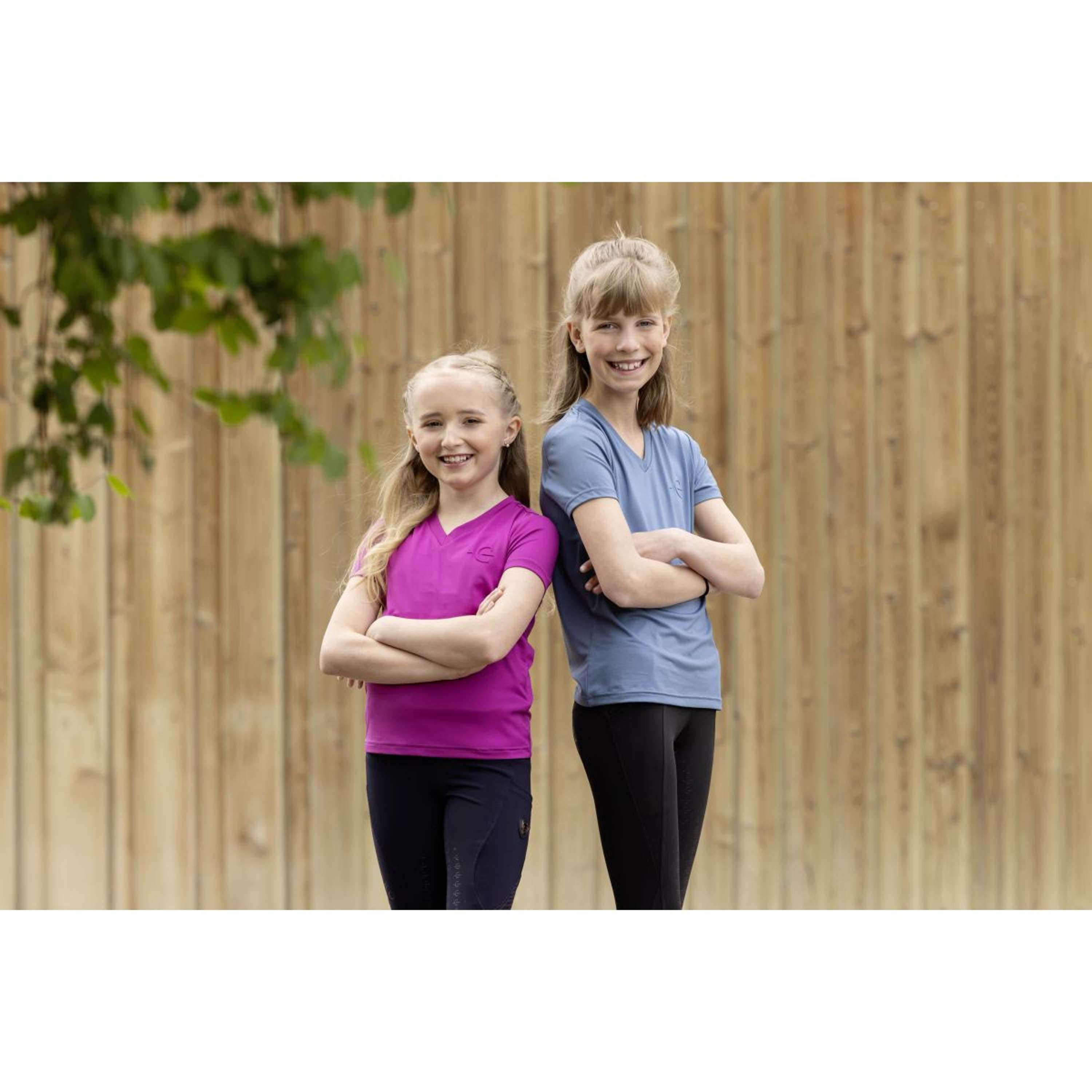 Covalliero T-Shirt SS26 Children Smoked Blue