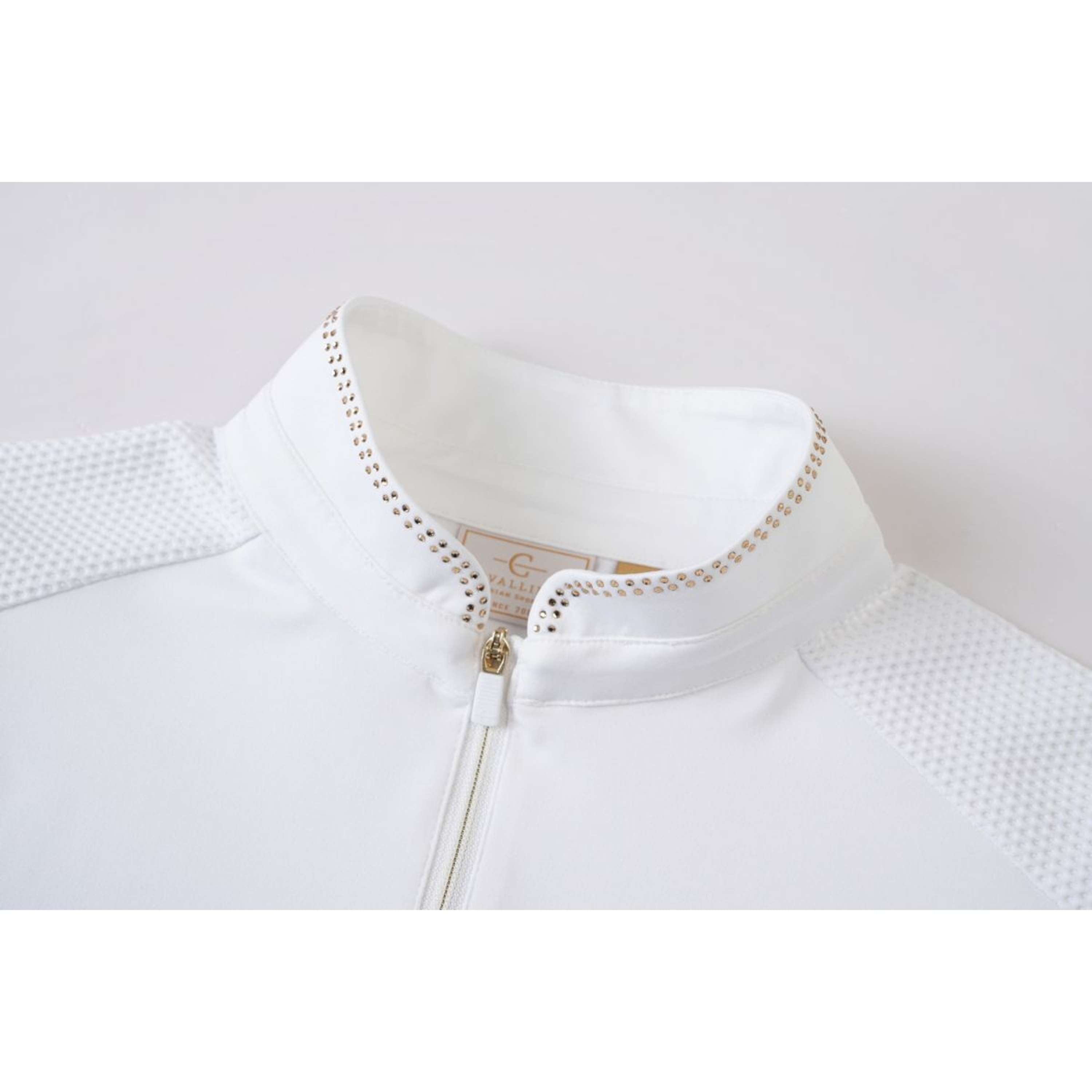 Covalliero Competition Shirt SS26 Women Long Sleeves White