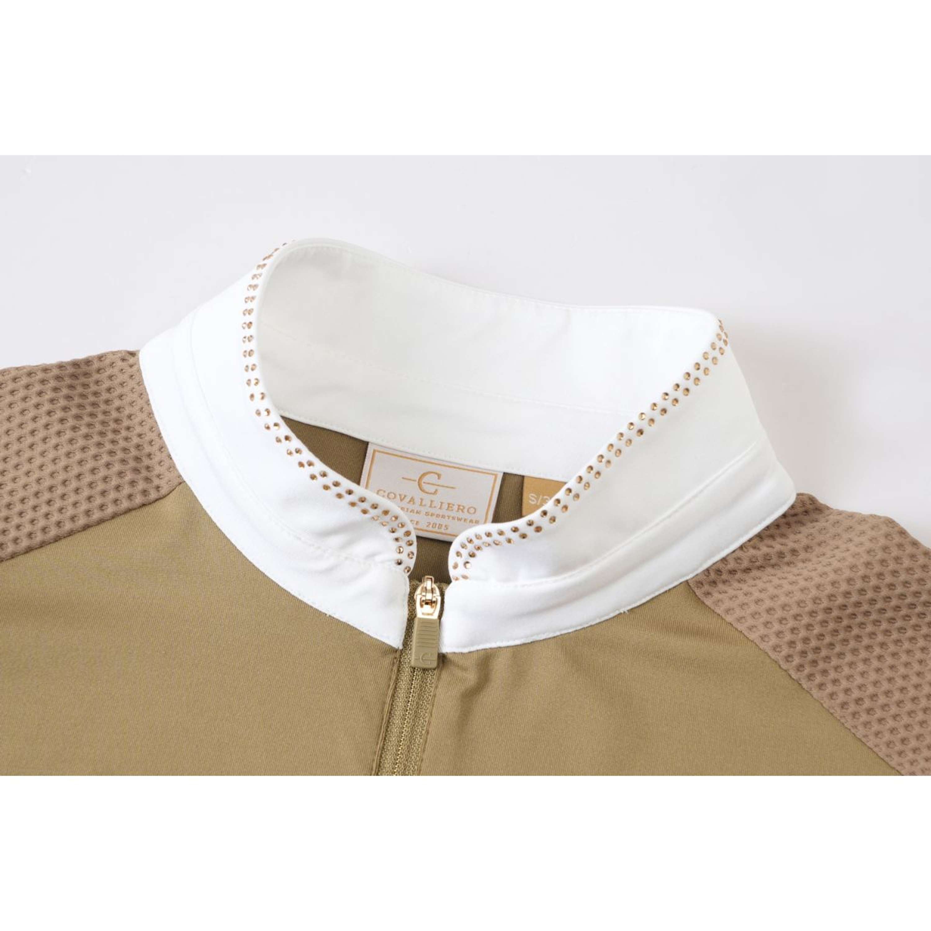 Covalliero Competition Shirt SS26 Women Long Sleeves Walnut