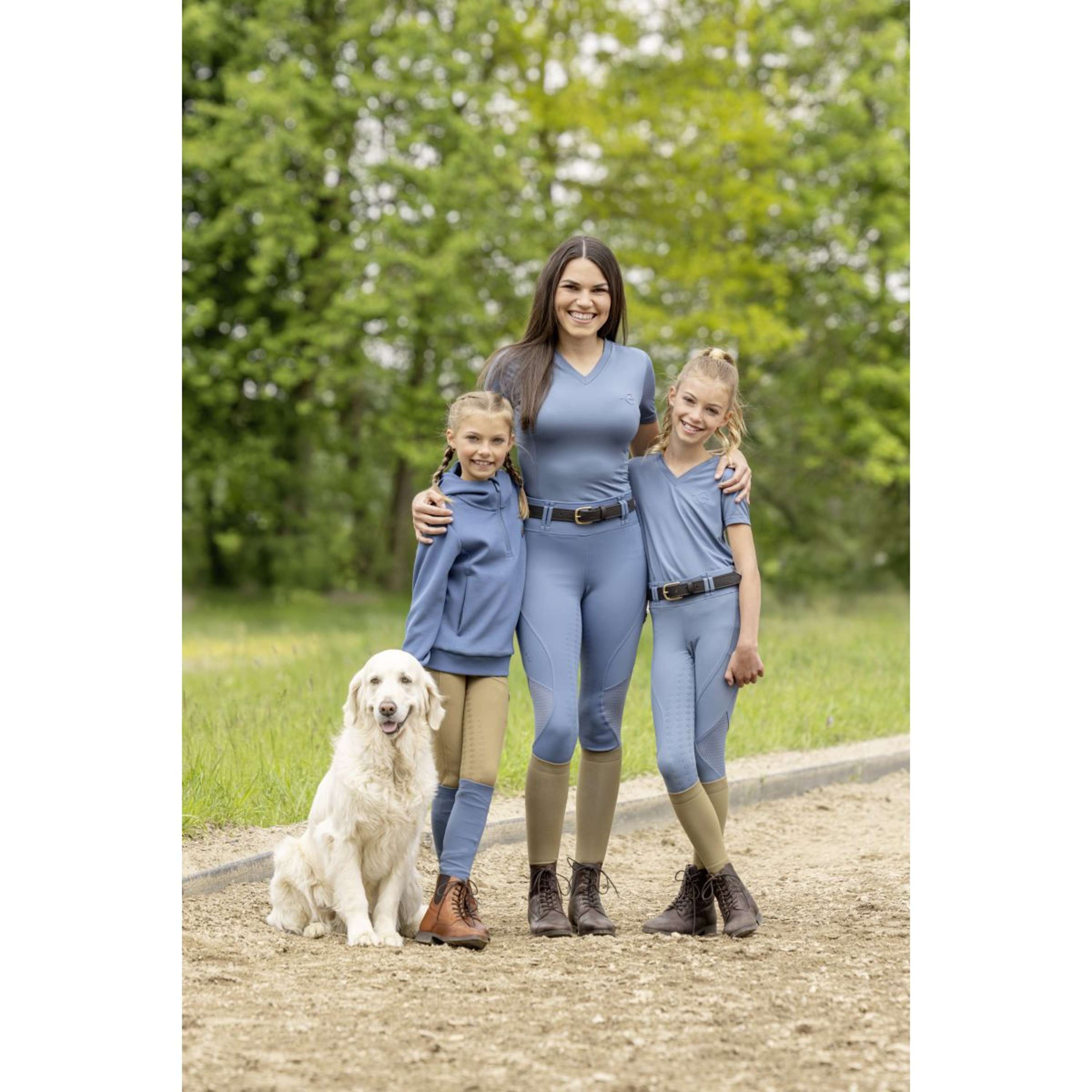 Covalliero Hoodie SS26 Children Smoked Blue