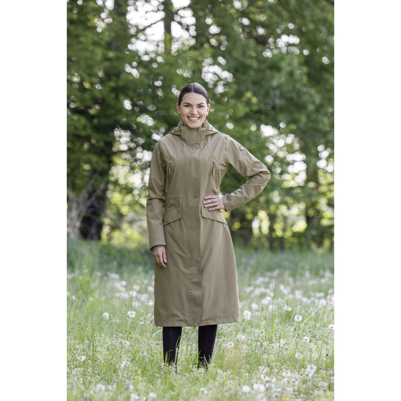 Covalliero Long Raincoat SS26 Women Walnut