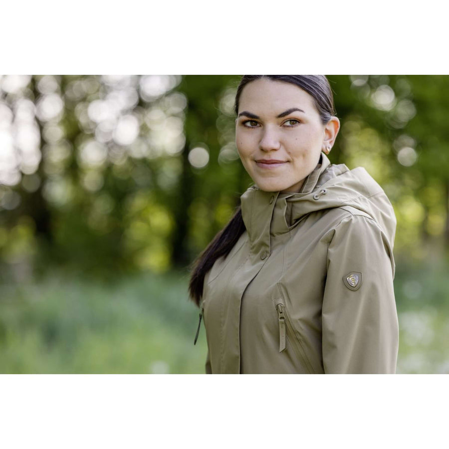 Covalliero Long Raincoat SS26 Women Walnut