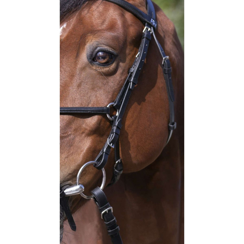 Riding World Bridle Muserolle Croisée Black