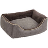 Kerbl Plush Bed Samuel Silver/Dark Grey