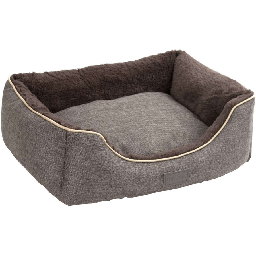 Kerbl Plush Bed Samuel Silver/Dark Grey