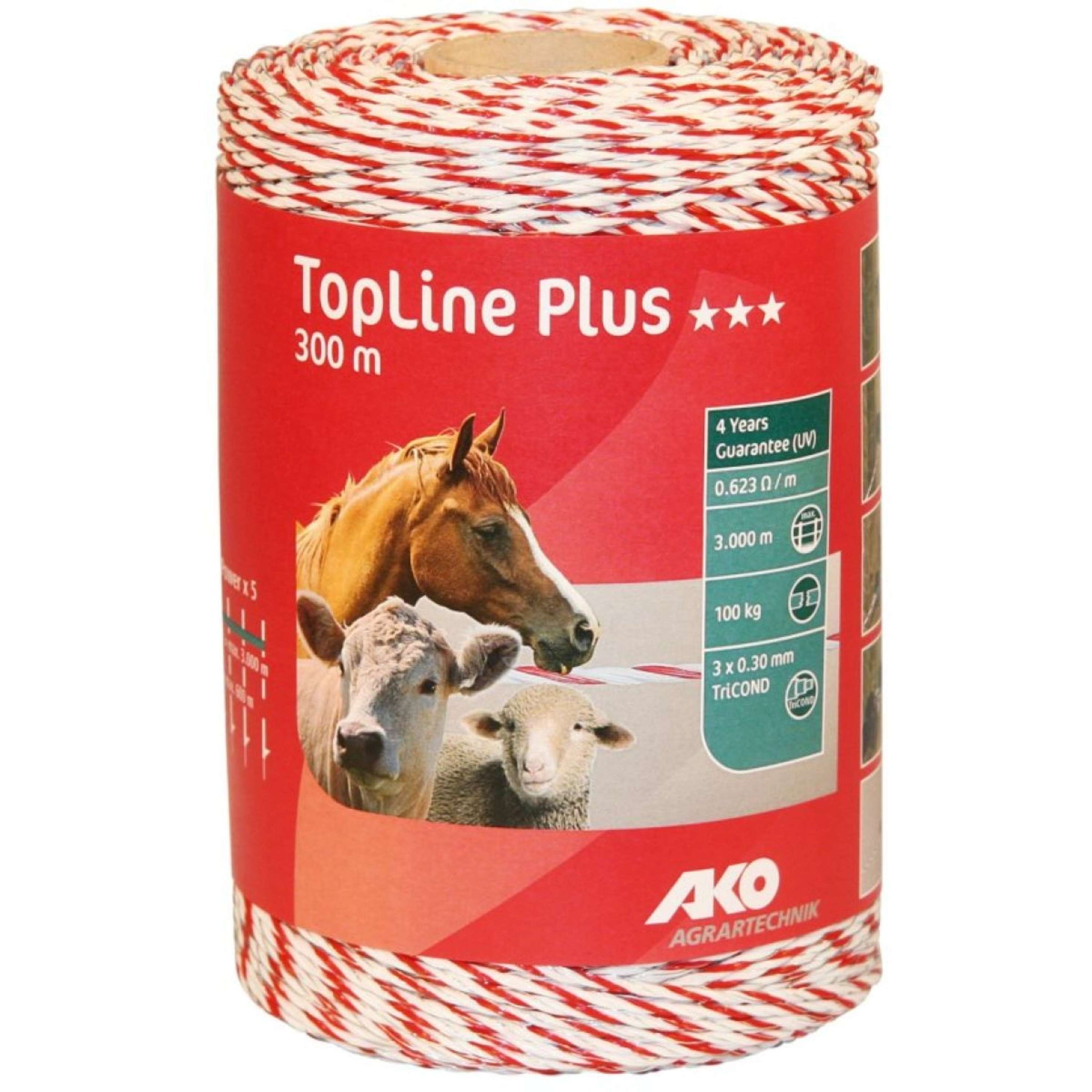 Ako Polywire Topline Plus White Red White Red
