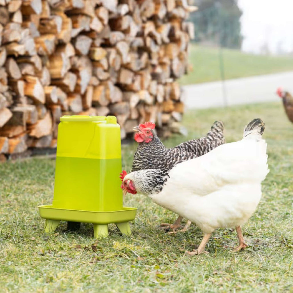 Kerbl Poultry Drinking Trough on a Stand Green