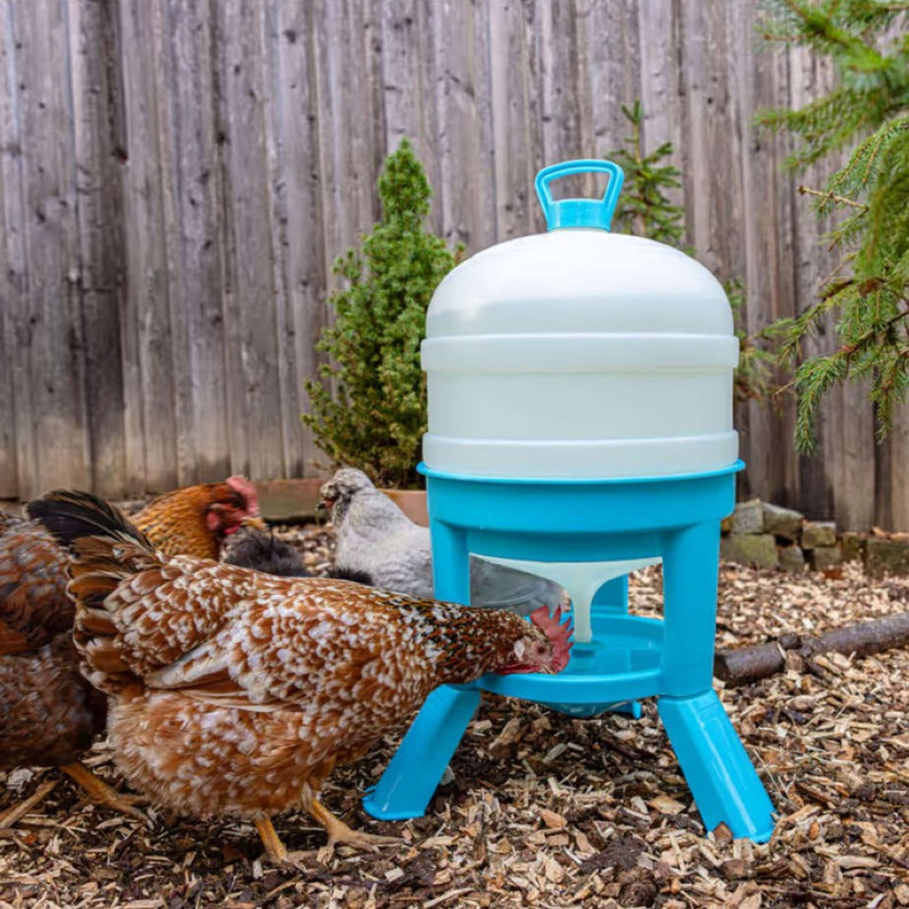 Kerbl Poultry Drinking Tower Blue/ White