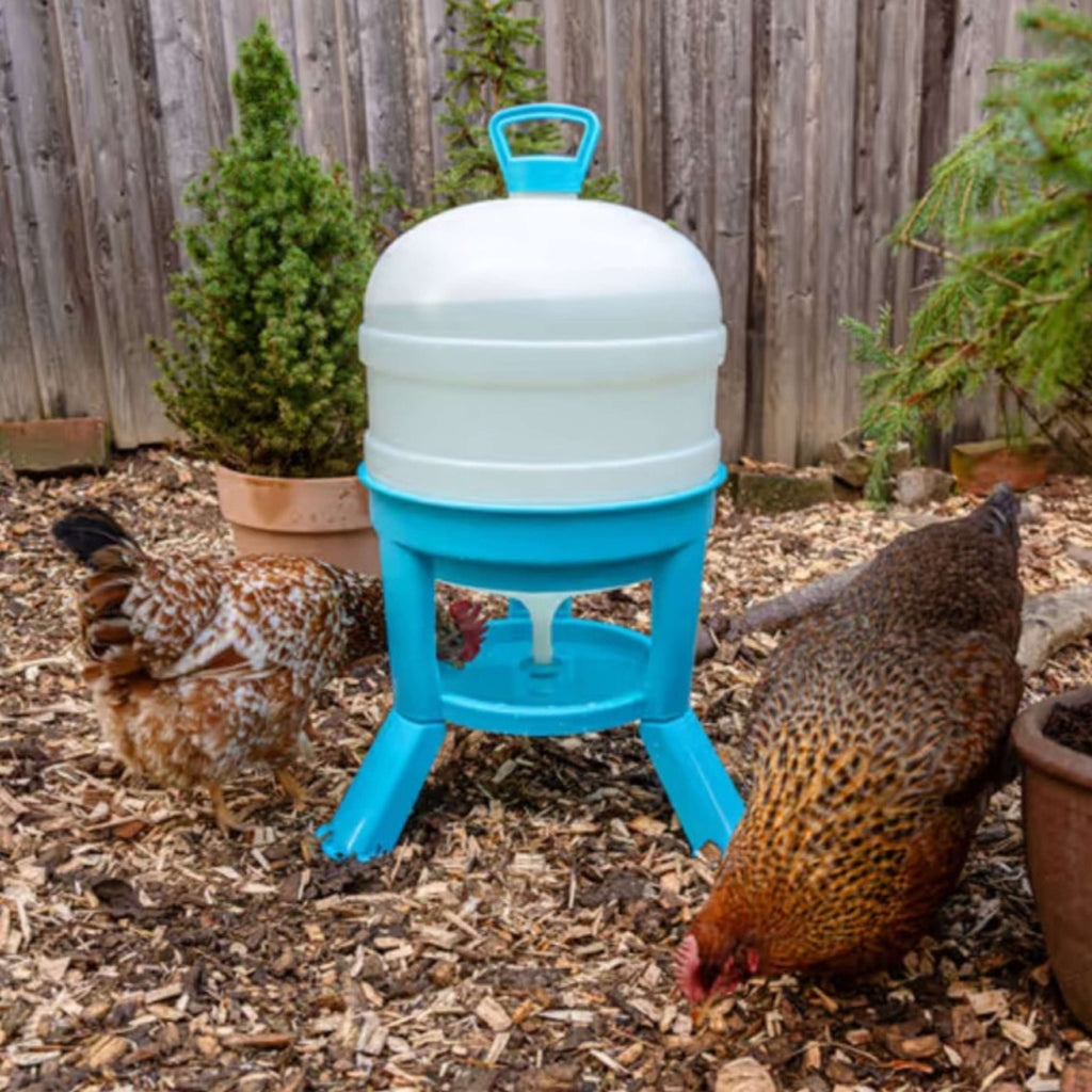 Kerbl Poultry Drinking Tower Blue/ White
