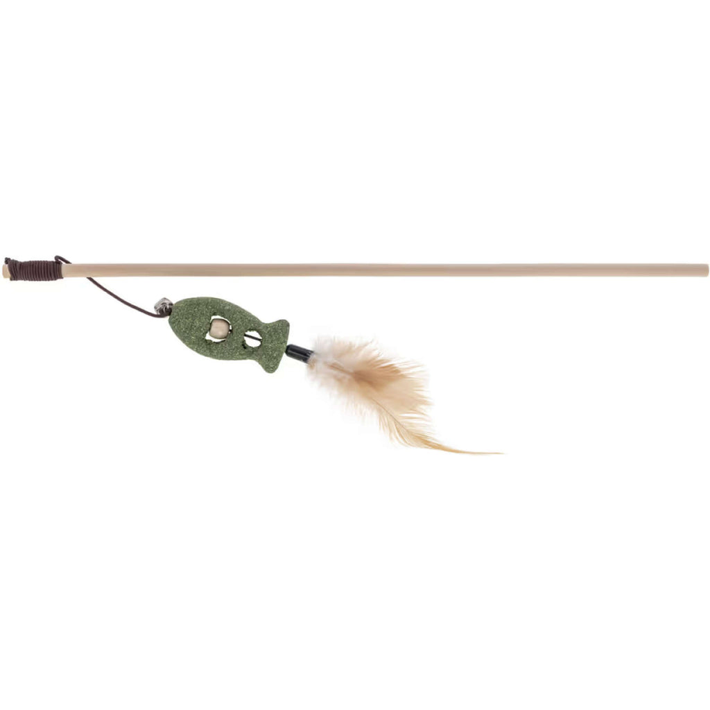 Kerbl Cats Rod Fish with Feather Green