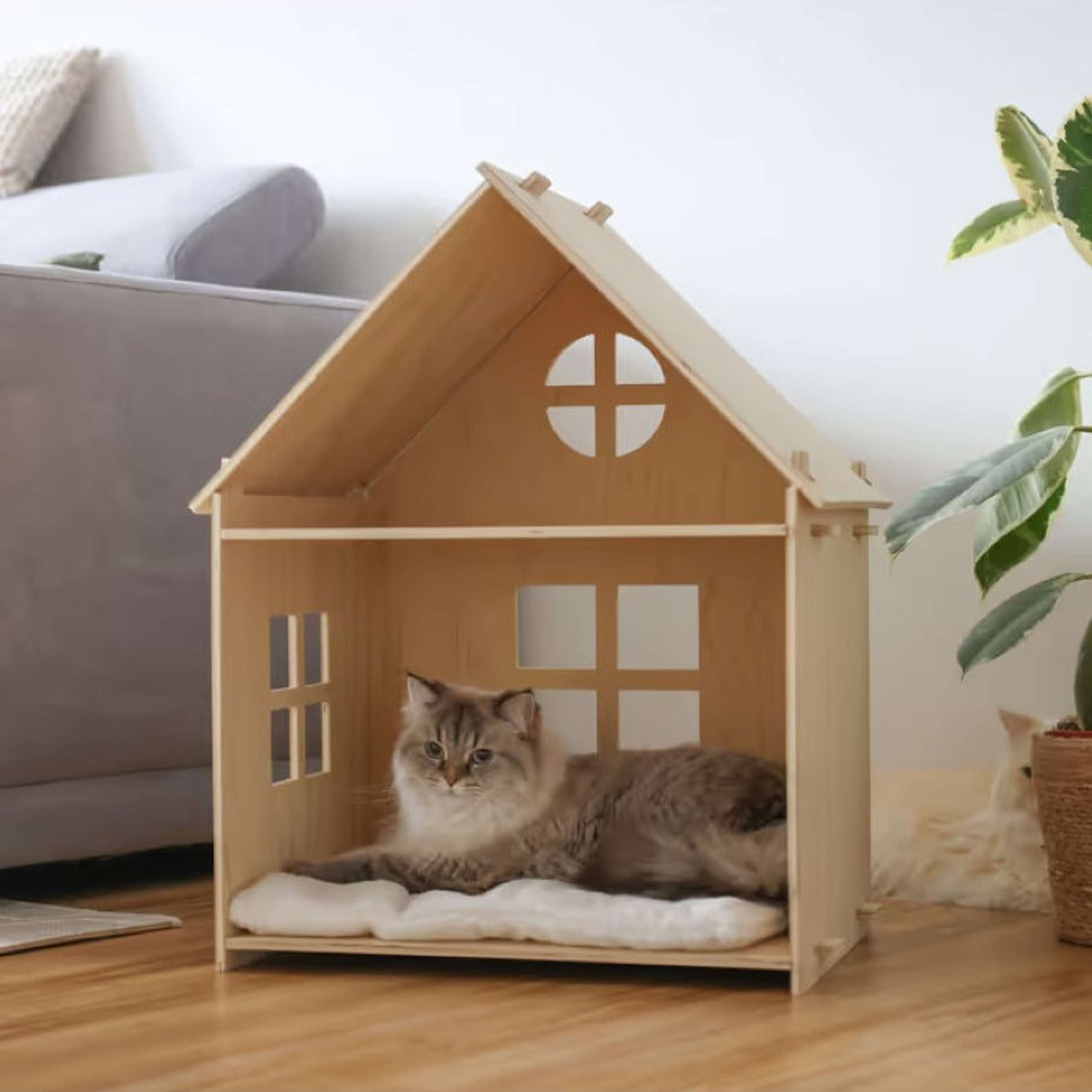 Kerbl Cat House Yvi Wood