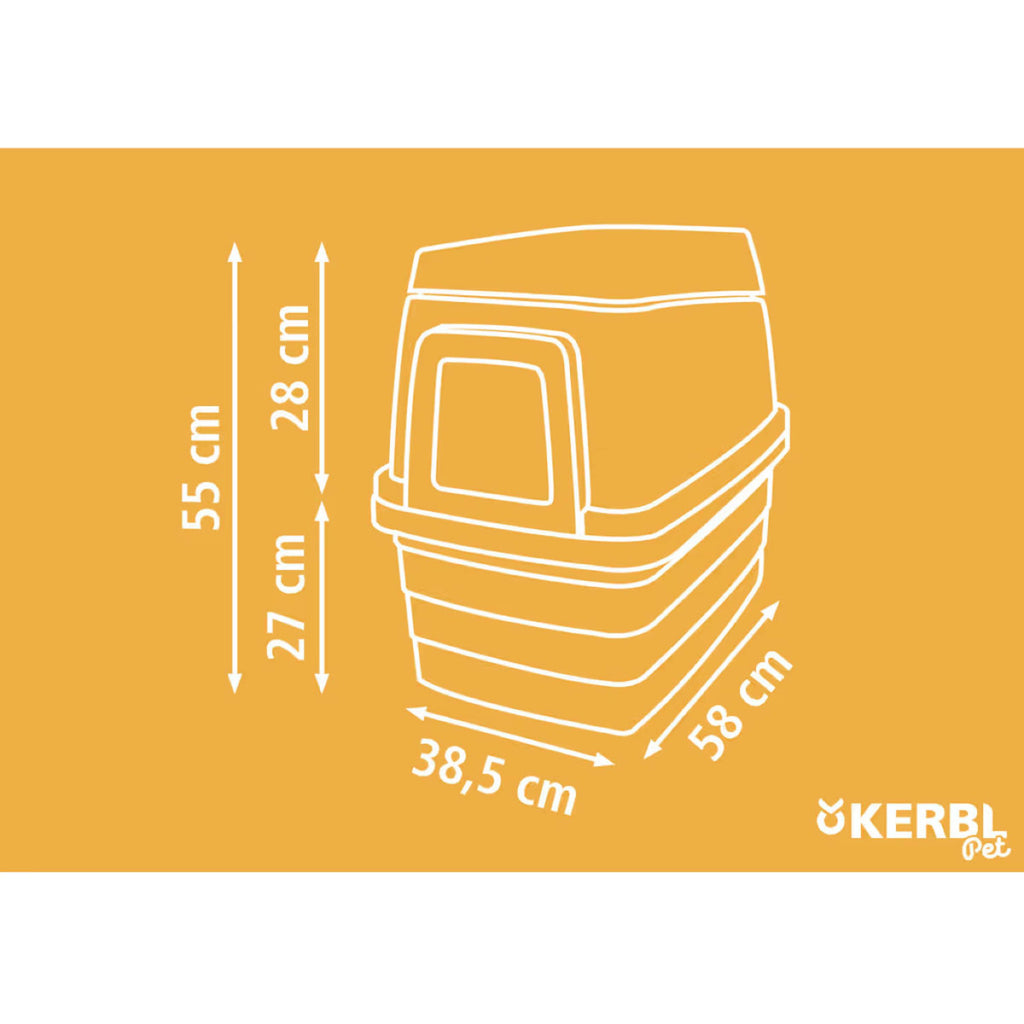 Kerbl Rabbit House Synthetic Grey/Orange