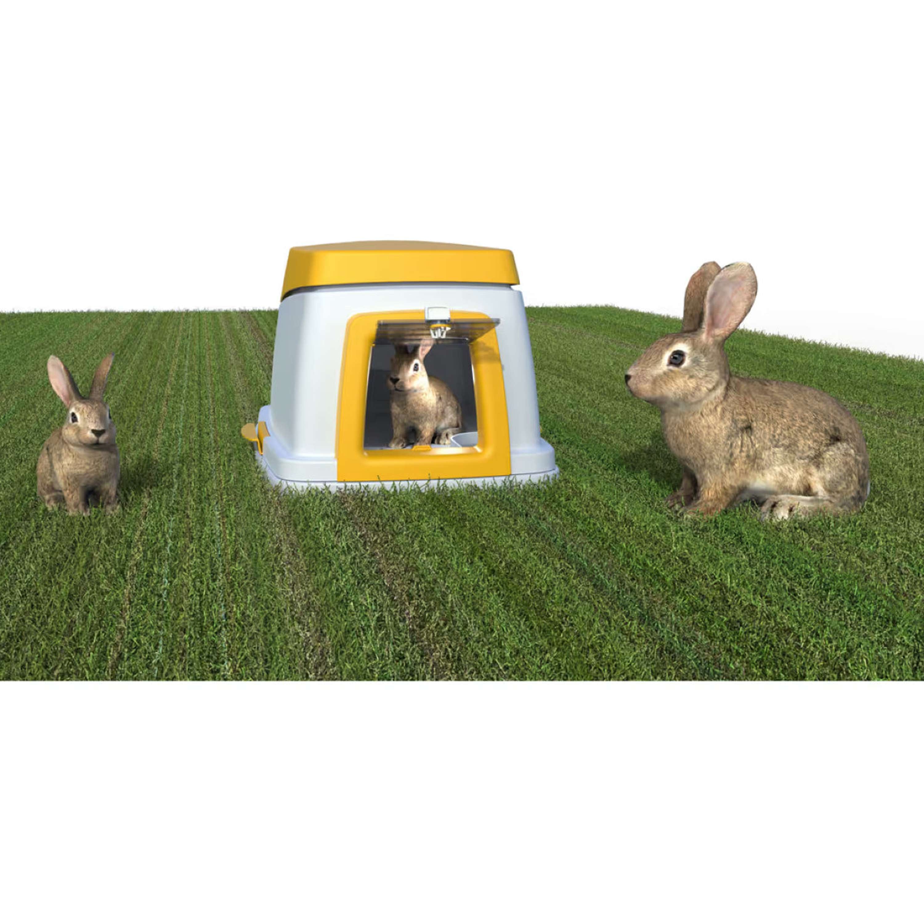 Kerbl Rabbit House Synthetic Grey/Orange