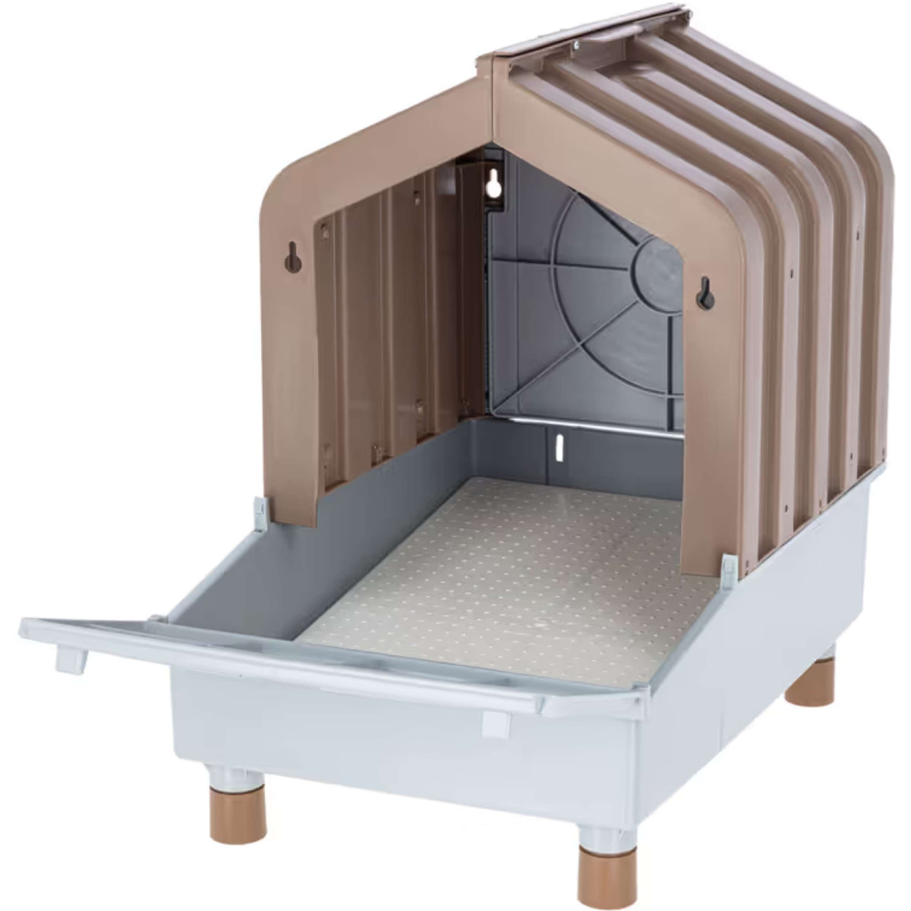 Kerbl Poultry Laying Nest with Catch Tray Brown/Grey