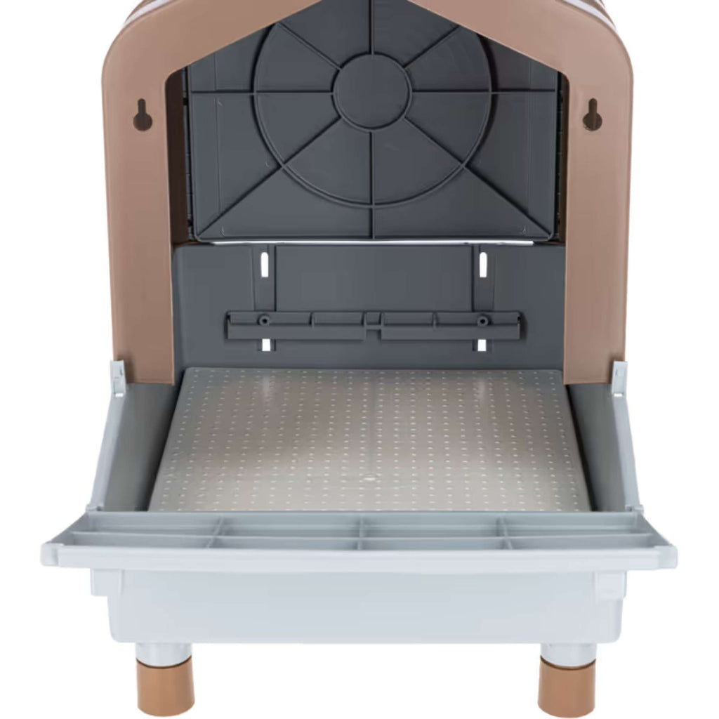 Kerbl Poultry Laying Nest with Catch Tray Brown/Grey