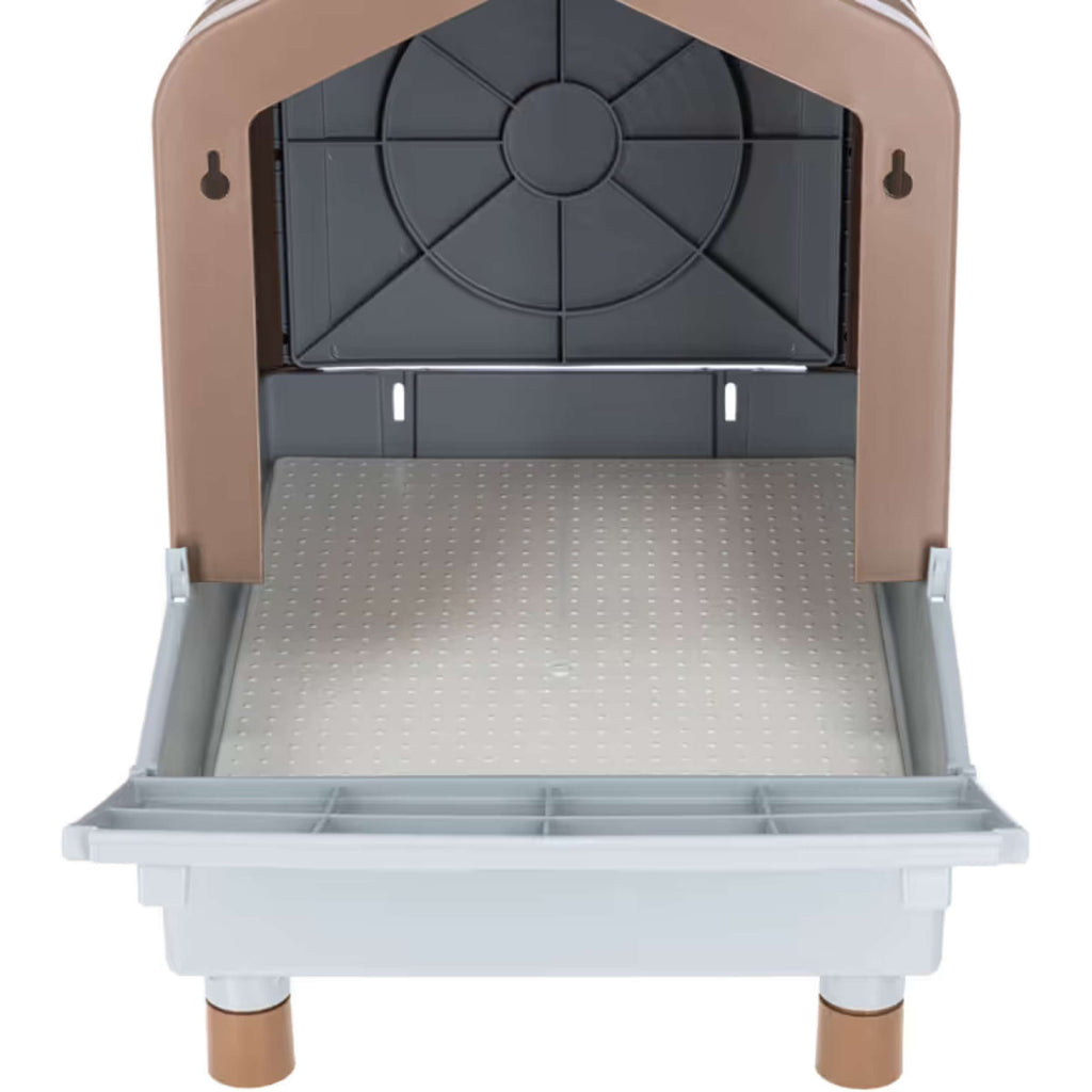 Kerbl Poultry Laying Nest with Catch Tray Brown/Grey