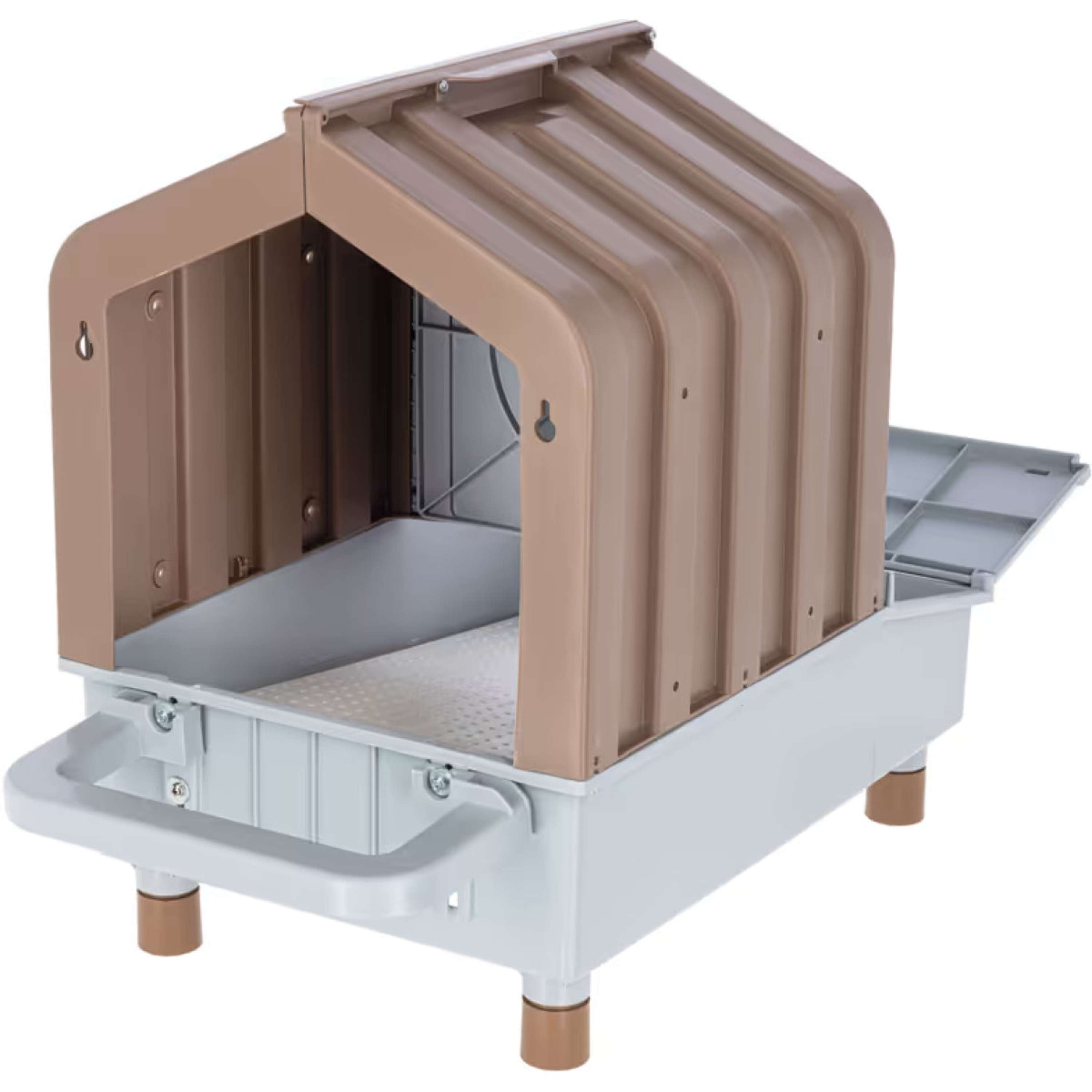 Kerbl Poultry Laying Nest with Catch Tray Brown/Grey