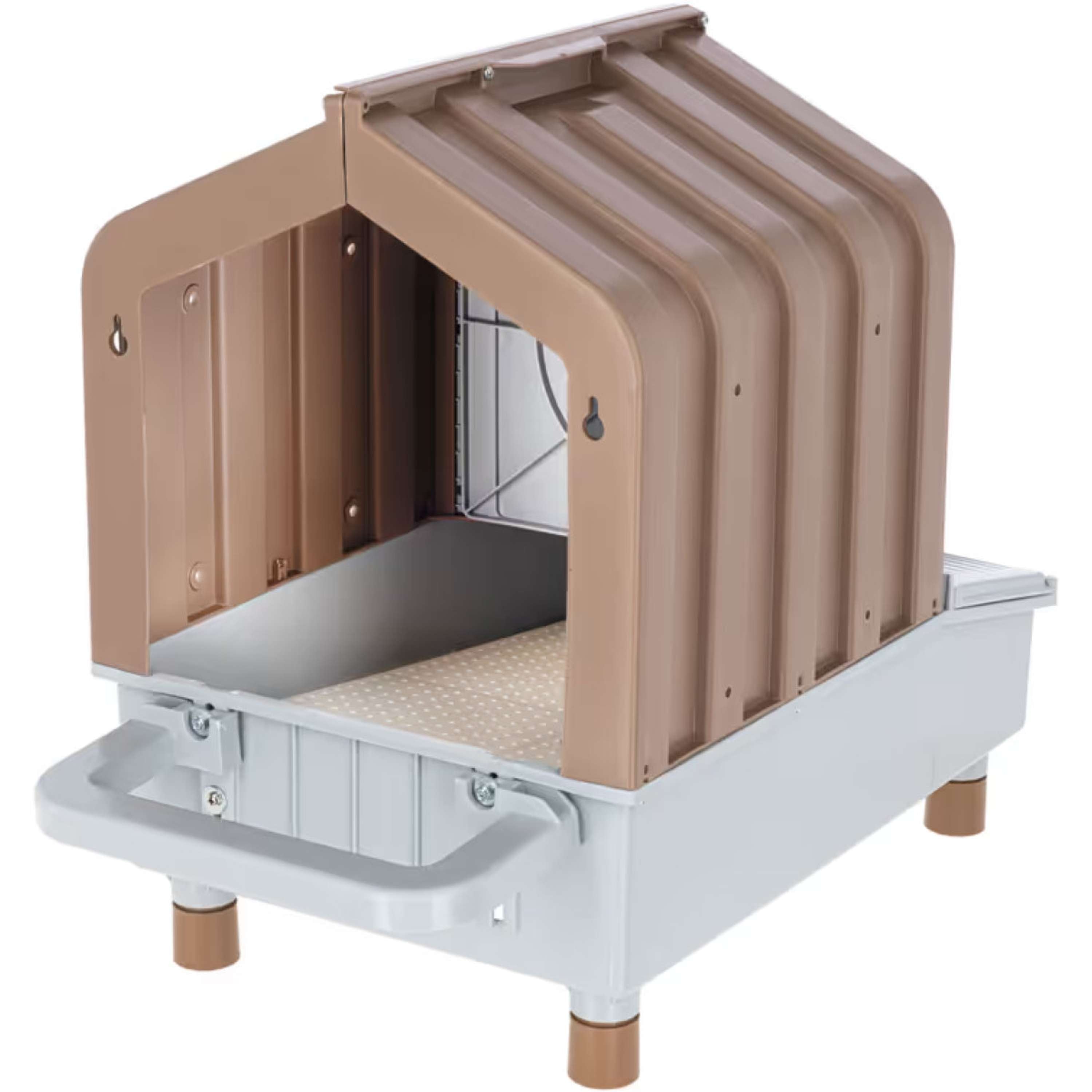 Kerbl Poultry Laying Nest with Catch Tray Brown/Grey