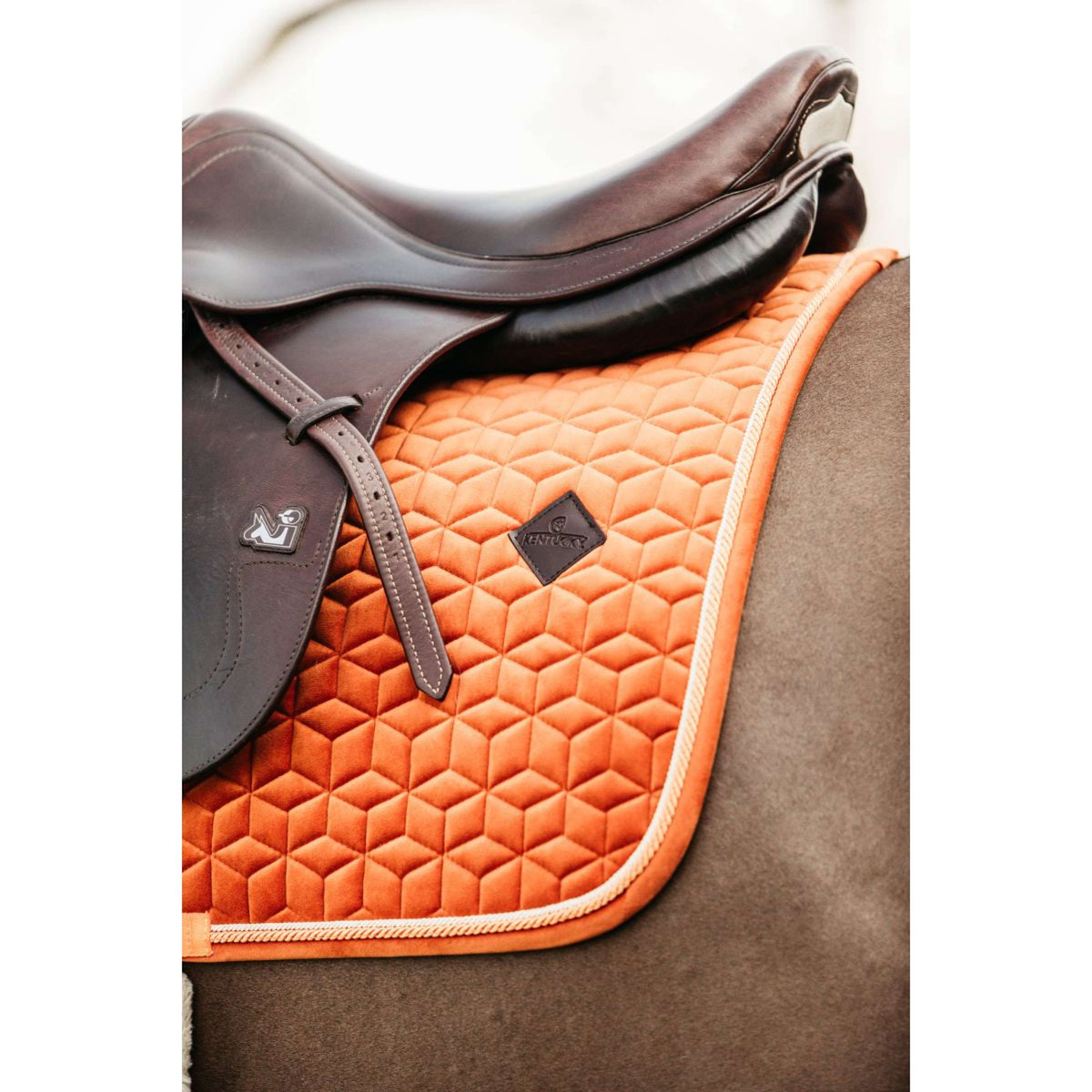 Kentucky Saddlepad Velvet Orange