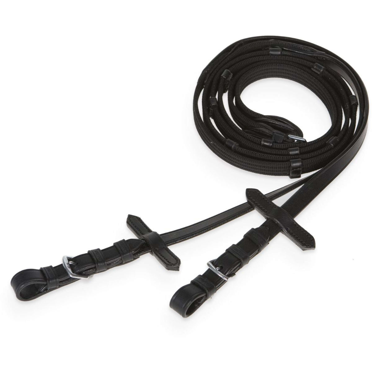 Kieffer Reins Rubber Black/Chrome