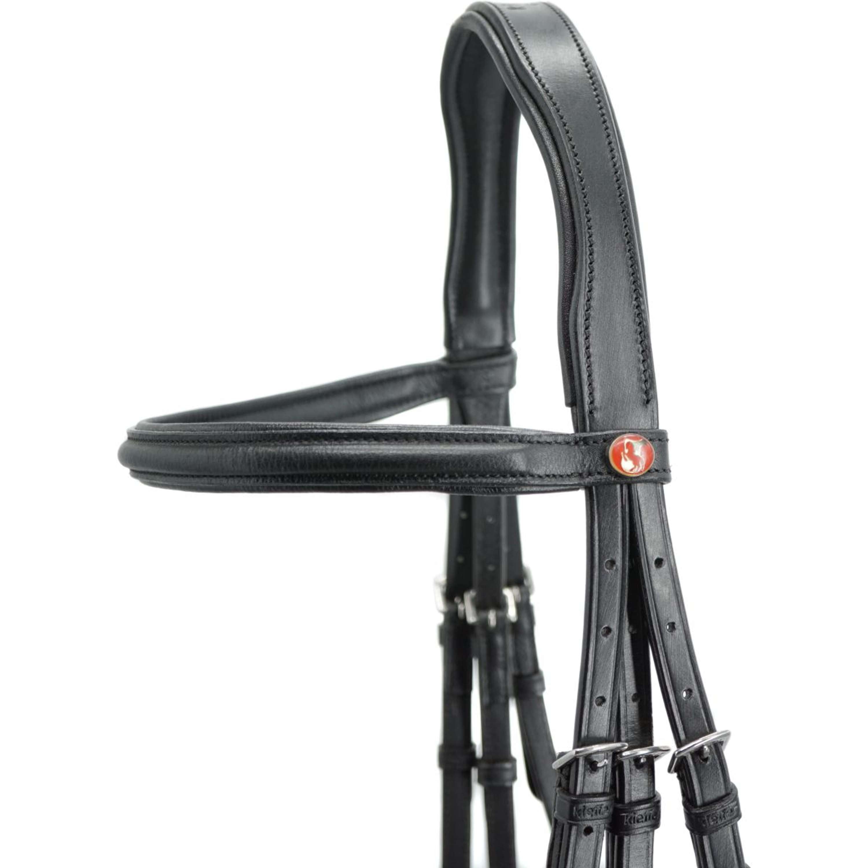 Kieffer Snaffle Bridle Economy Ultrasoft, English, Black Lined, 45mm Black