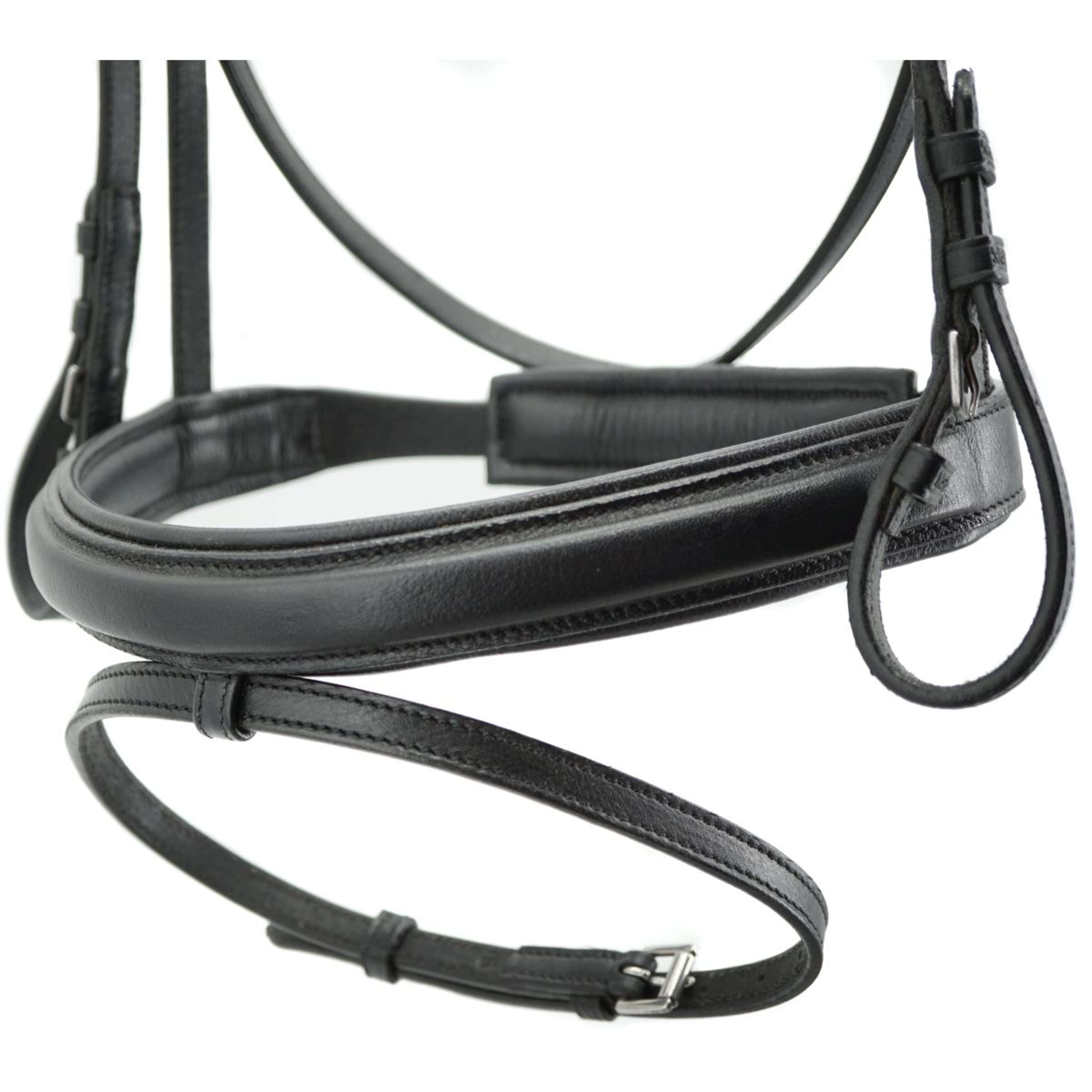Kieffer Snaffle Bridle Economy Ultrasoft, English, Black Lined, 45mm Black
