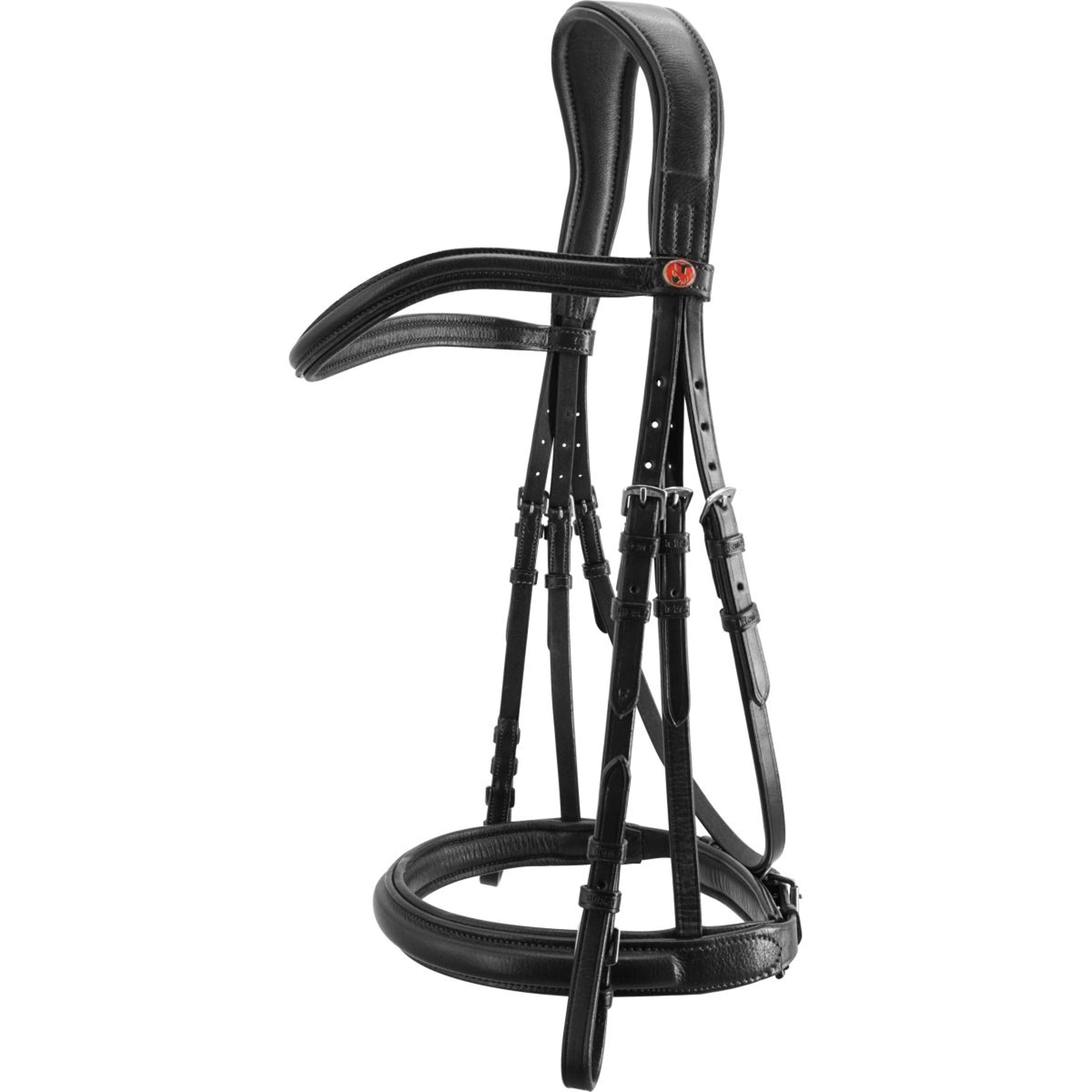 Kieffer Snaffle Bridle Ultrasoft Sue Leather Browband Black