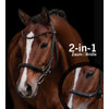 Kieffer Bridle Ultrasoft Ava 2-in-1 Black