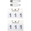 Kingsland Start Number Classic 3 Numbers White