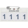 Kingsland Start Number Classic 4 Numbers White