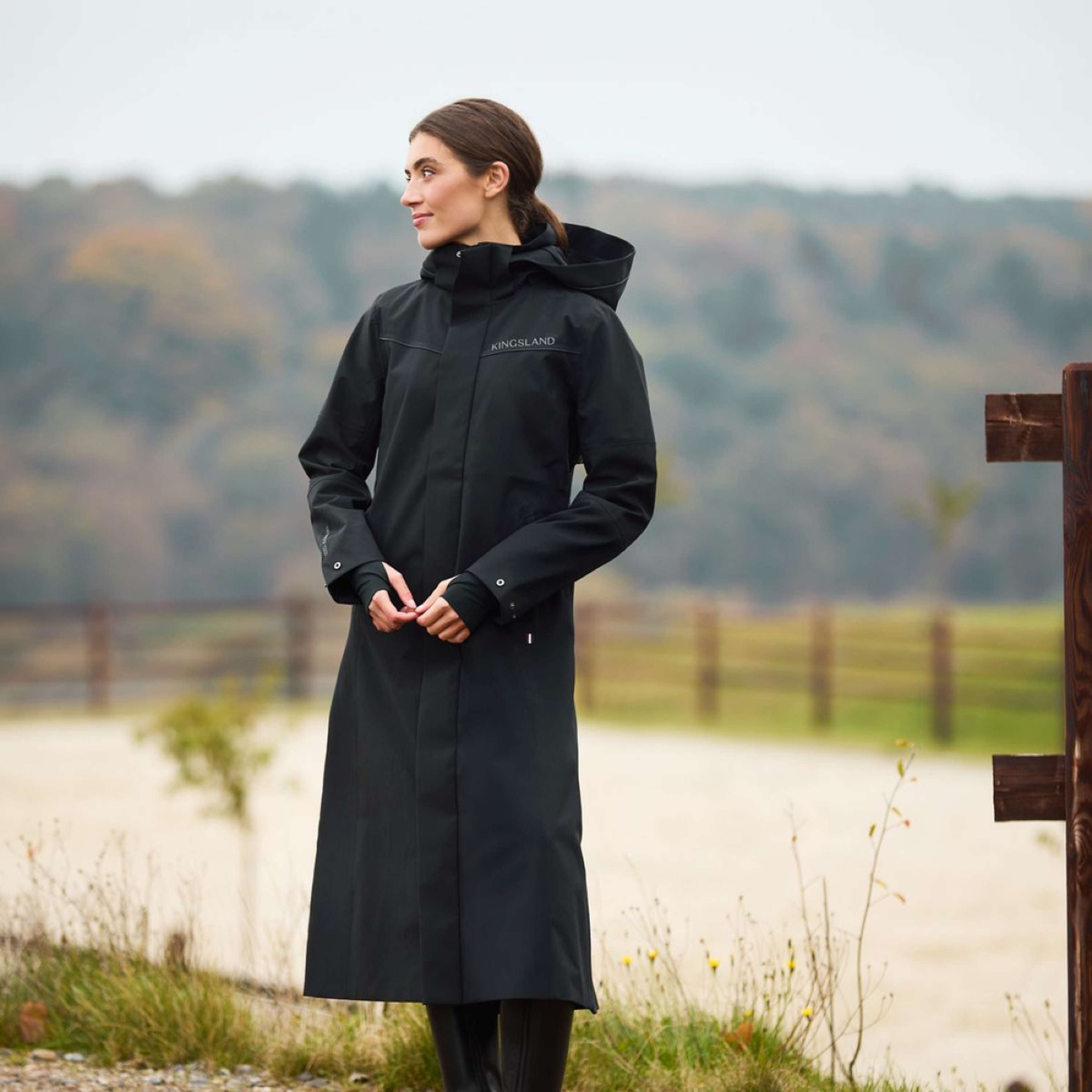 Kingsland Long Coat KLLucia Waterproof Black