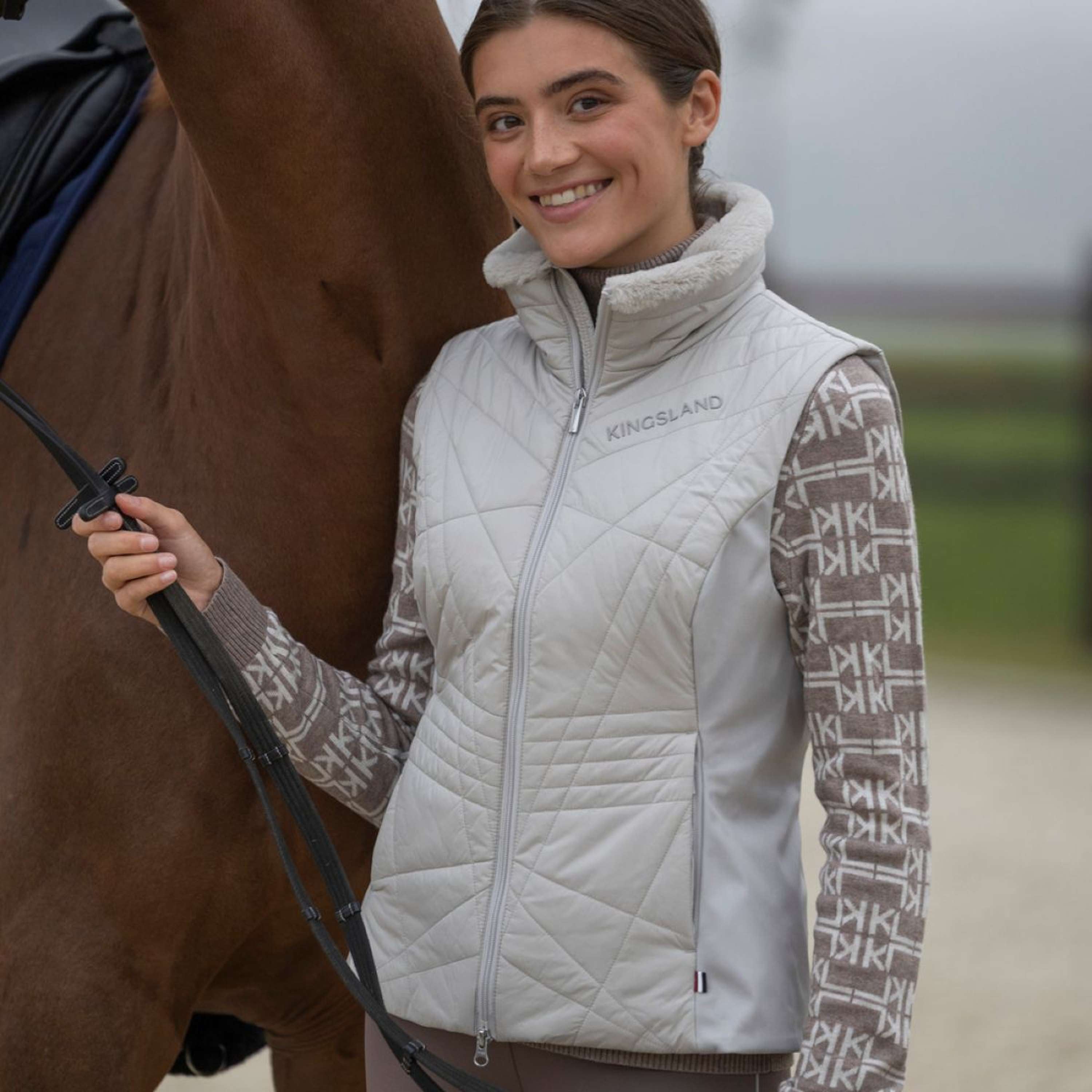 Kingsland Bodywarmer KLAlba Women Beige Dove