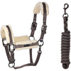 Kingsland Head Collar Set KLLexie with Fur Brown Iron