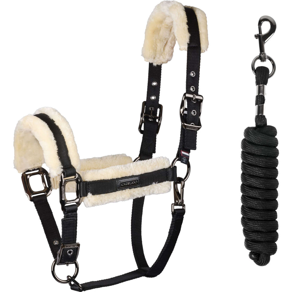 Kingsland Head Collar Set KLLexie with Fur Black