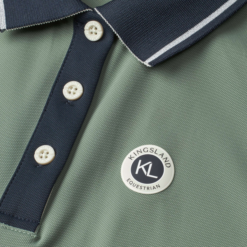 Kingsland Poloshirt KLLaura Sleeveless Green Agave