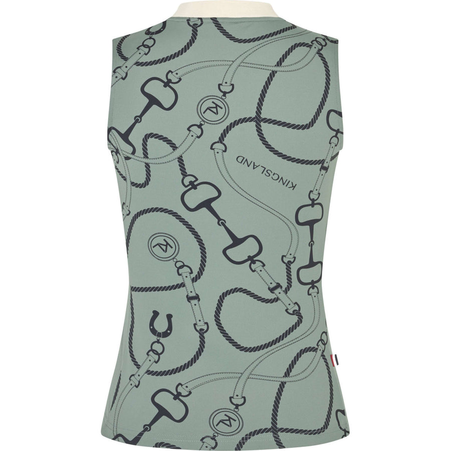 Kingsland Top KLLarissa Sleeveless Green Agave