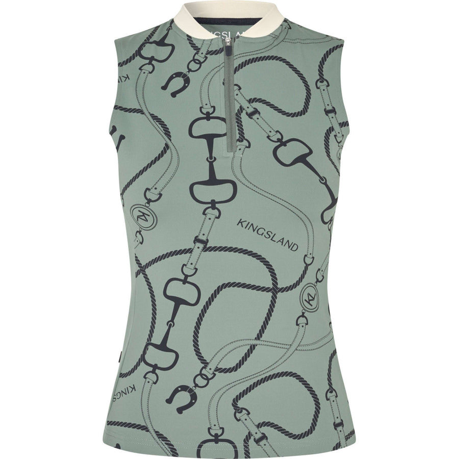 Kingsland Top KLLarissa Sleeveless Green Agave