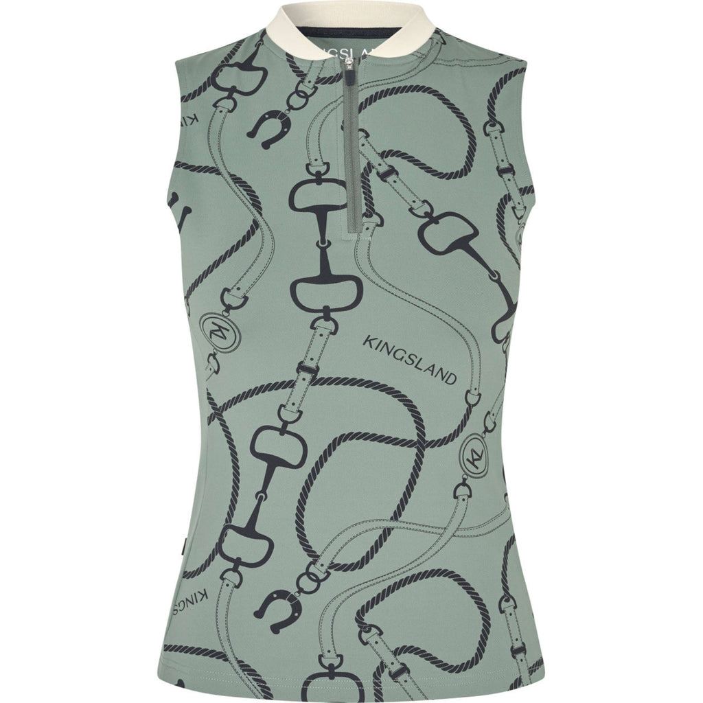 Kingsland Top KLLarissa Sleeveless Green Agave