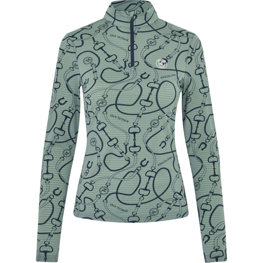 Kingsland Workout Shirt KLLarissa Green Agave