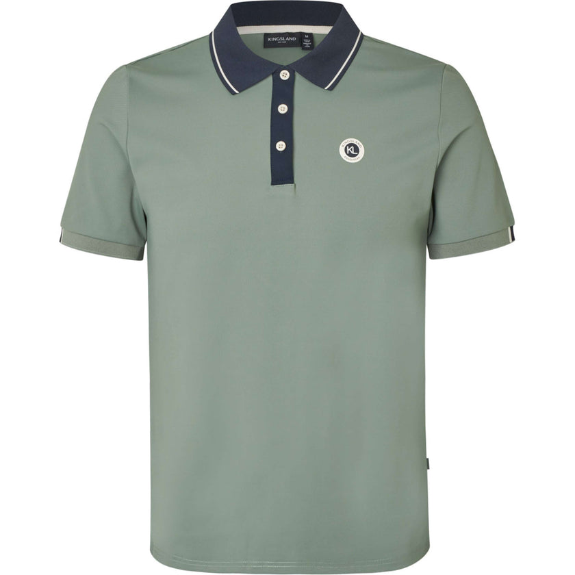 Kingsland Poloshirt KLLorenzo Men Green Agave Kingsland Poloshirt KLLorenzo Men Green Agave