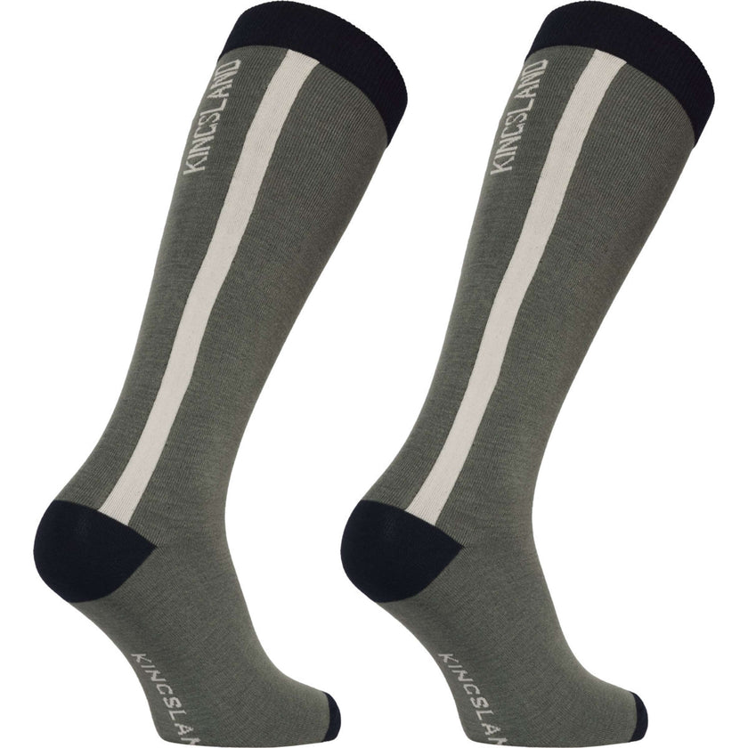 Kingsland Riding Socks KLLaura Coolmax 2 Pack Green Agave Kingsland Riding Socks KLLaura Coolmax 2 Pack Green Agave