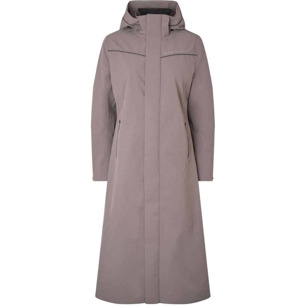 Kingsland Long Coat KLLucia Waterproof Brown Iron