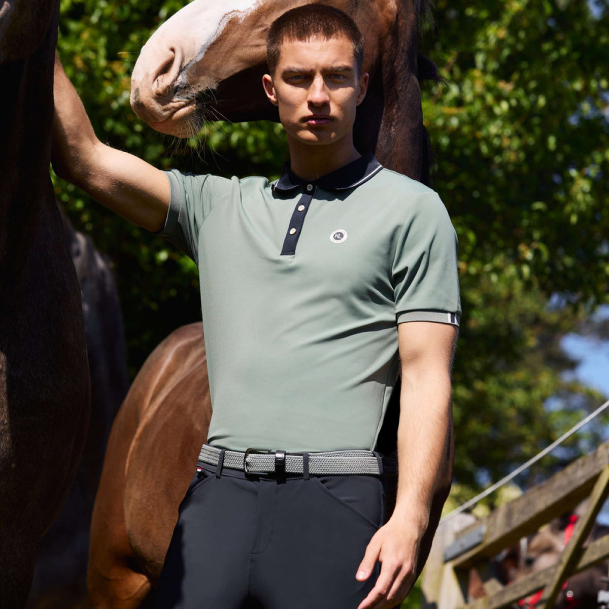 Kingsland Poloshirt KLLorenzo Men Green Agave