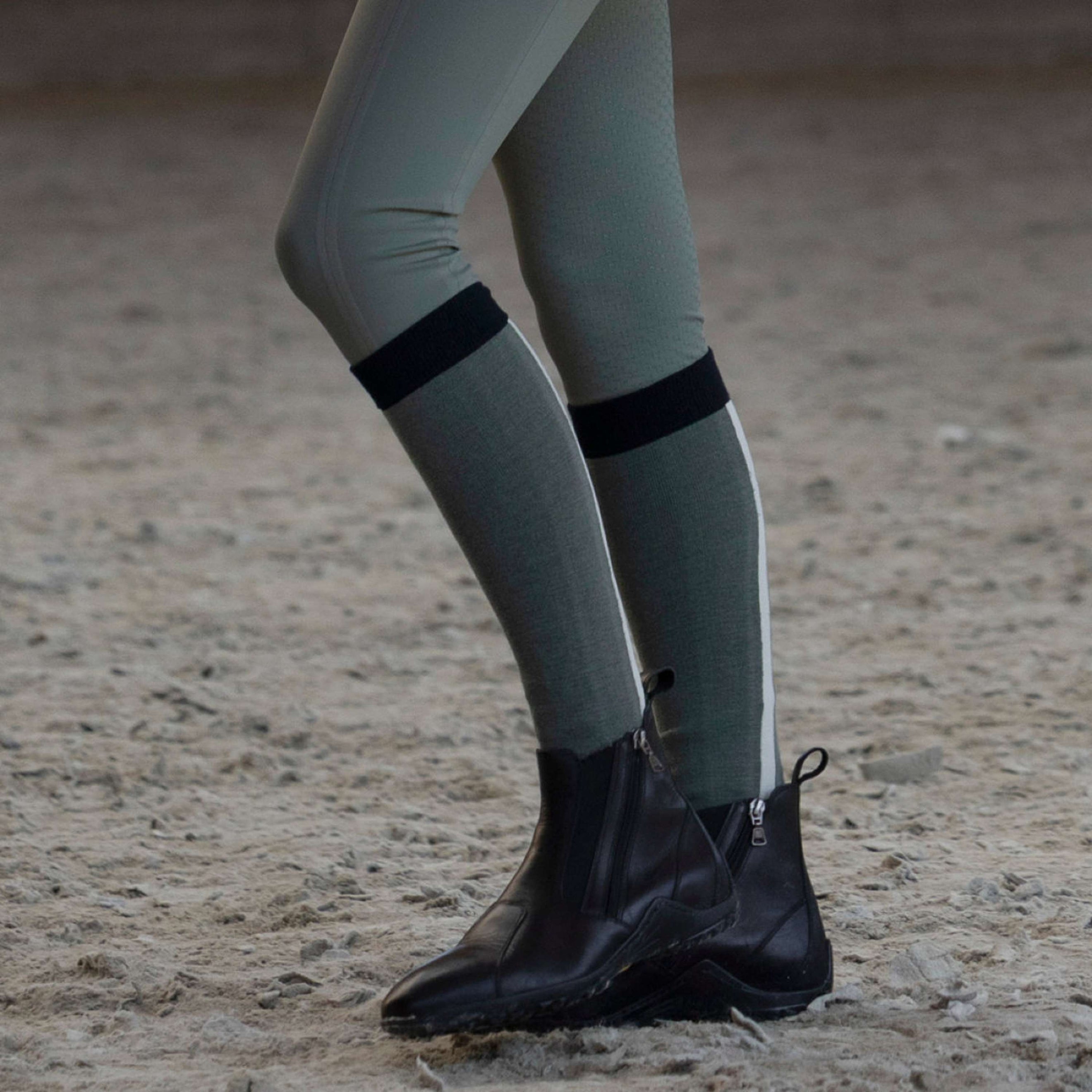 Kingsland Riding Socks KLLaura Coolmax 2 Pack Green Agave