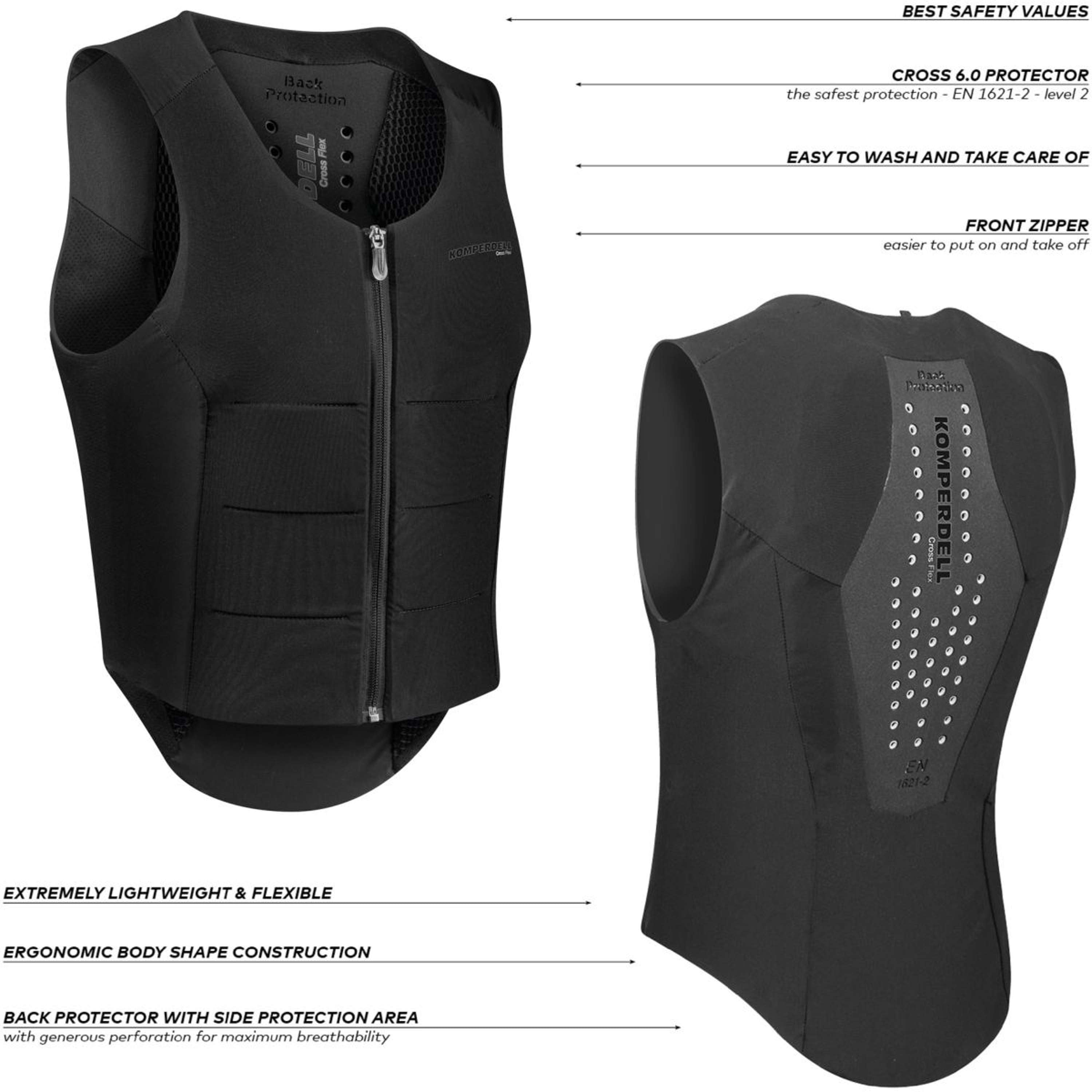 Komperdell Back Protector Flexfit Regular New Black