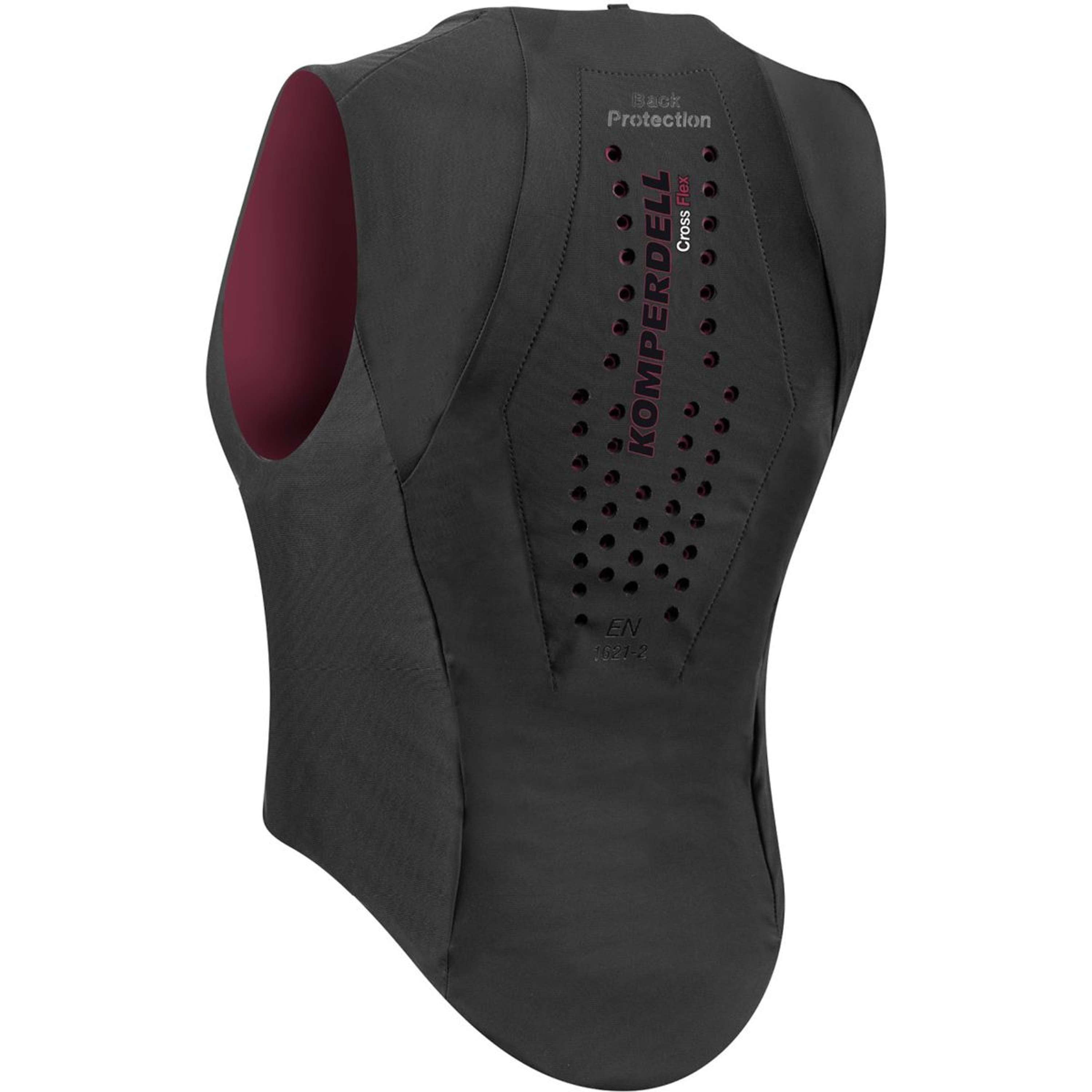 Komperdell Back Protector Flexfit Slim Black/Bordeaux
