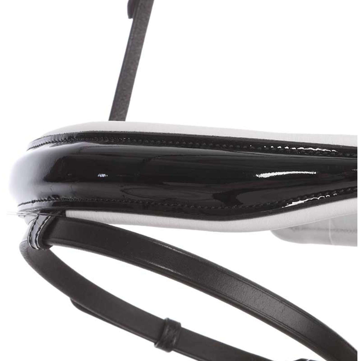 Kavalkade Noseband Charlotte Combined Black/White/Lack