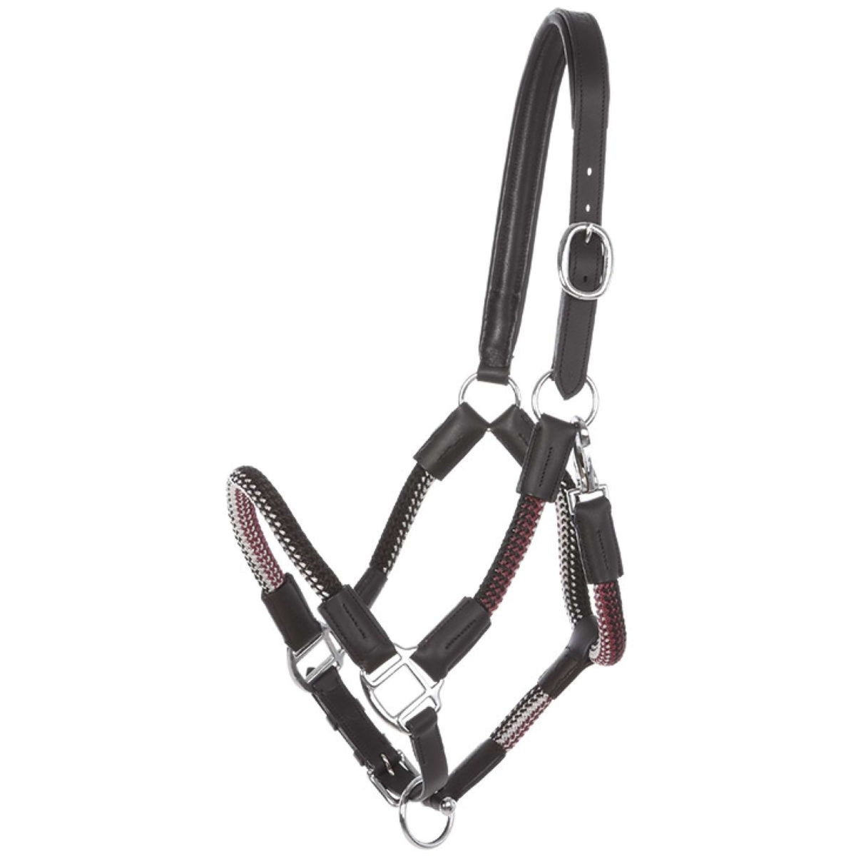 Kavalkade Head Collar Cavo Black/Bordeaux Cob Black/Bordeaux