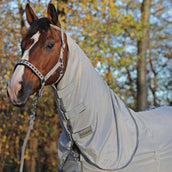 Kavalkade Fly Rug with a Removable Hood Grey