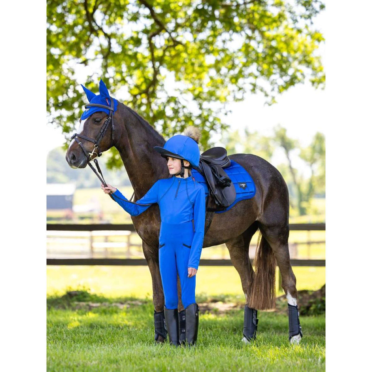 LeMieux Riding Legging Young Rider Benetton Blue